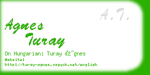 agnes turay business card